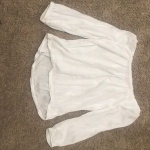 Never Worn Before!! White Off The Shoulder Blouse